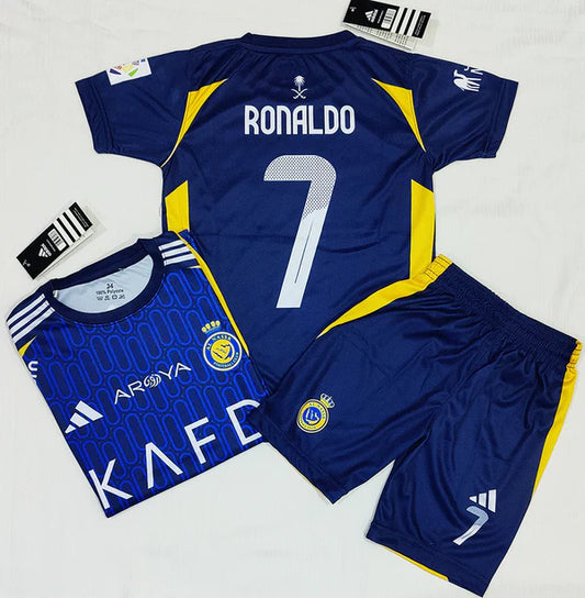 Cristiano Ronaldo | Al Nassr Blue 2.0 ⚜️⚽ Football Kit - KIDS