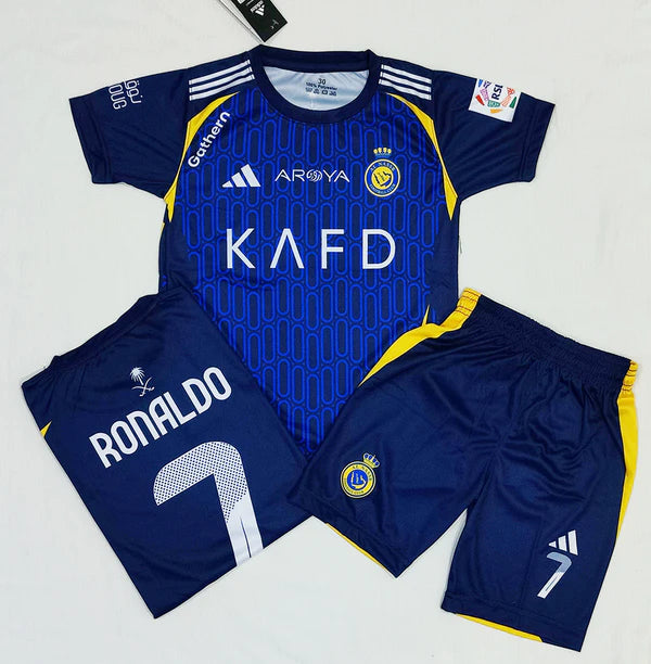 Cristiano Ronaldo | Al Nassr Blue 2.0 ⚜️⚽ Football Kit - KIDS