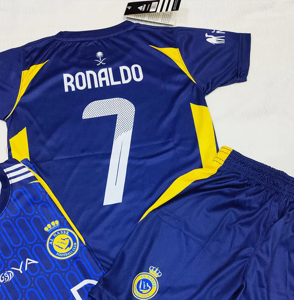 Cristiano Ronaldo | Al Nassr Blue 2.0 ⚜️⚽ Football Kit - KIDS