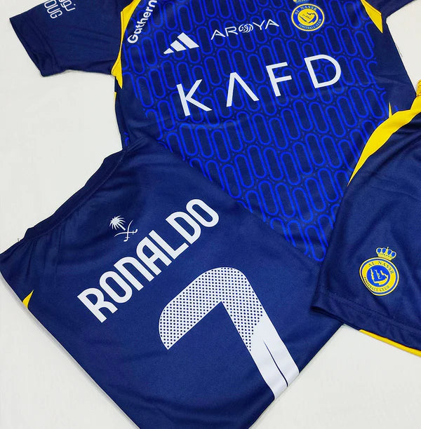 Cristiano Ronaldo | Al Nassr Blue 2.0 ⚜️⚽ Football Kit - KIDS