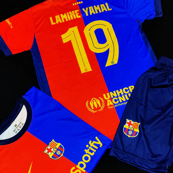 Lamine Yamal - FC Barcelona ๐ช๐ธ Football Kit - KIDS