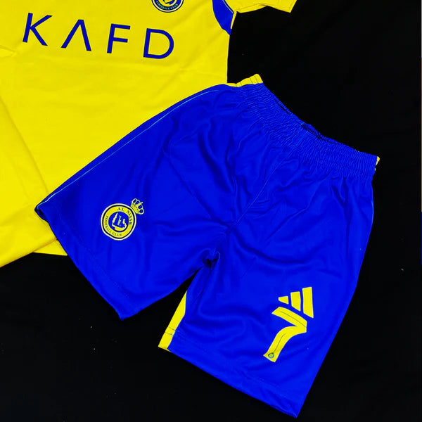 Cristiano Ronaldo | Al Nassr Yellow 2.0 ⚜️⚽ Football Kit - KIDS