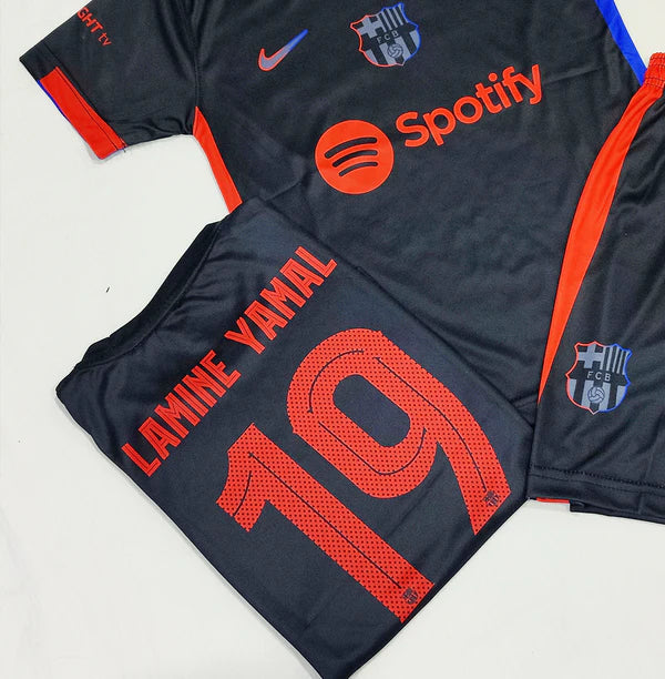Lamine Yamal - FC Barcelona 🇪🇸 Black Football Kit - KIDS