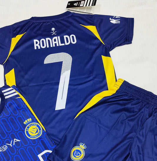 Cristiano Ronaldo | Al Nassr Blue 2.0 ⚜️⚽ Football Kit - KIDS